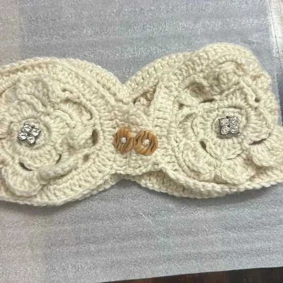 KNITTED HEAD BAND & NECK WARMER
-HAND MADE - Picture 3 of 3